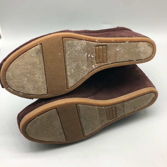 Tom’s brown desert suede lace-up wedge booties - Picture 5 of 7